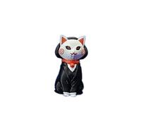 Mini Adorable Horror Character Cat Figurine, Spooky Sculpture for Halloween Decoration, Creative Home Desktop Ornament, Festive Atmosphere Decor