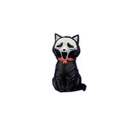 Mini Adorable Horror Character Cat Figurine, Spooky Sculpture for Halloween Decoration, Creative Home Desktop Ornament, Festive Atmosphere Decor