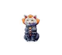 Mini Adorable Horror Character Cat Figurine, Spooky Sculpture for Halloween Decoration, Creative Home Desktop Ornament, Festive Atmosphere Decor