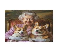 Mini Adult 1000puzzle Queen Elizabeth 2 Puzzle Decompression Toy Children's Gift 1000-piece Puzzle for Adults And Children 1000 PCS
