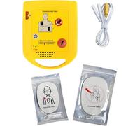Mini AED Trainer XFT-D0009 Training Unit Teaching Device First Aid Train Machine with Electrode Pads Adult Child Pad Newly Version Genuine Student Study Tool English Language Louder Voice Prompts