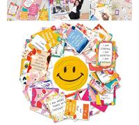 Mini Affirmation Cards with Inspirational Quotes & Uplifting Artwork for Positive Mindset - 50 Pack Pocket-Sized Motivational Notes for Workplace, Employees, Teachers, Coworkers to Kindness,