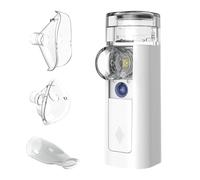 mini Air 360+ distributed by OMRON | Portable Silent Inhaler Mesh Nebulizer for Adults & Children | Two mask Sizes and Mouthpiece Included | for Cough & Cold Relief | Rechargeable via Micro-USB