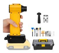 Mini Air Blower for Dewalt 20V Battery,130000RPM Portable Handheld Cordless Blower, 4-Speed Compressed Air Duster, Turbo Jet Fan Wireless Blower for PC Cleaning Kit Keyboard Car Workshop(No Battery)