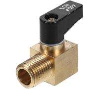 Mini Air Compressor Drain Valve Shutoff 1/4 Npt Copper Threaded | Connects Two Pipes, Secure Seal, Fits Compressed Air Lines and Ports, for Maintenance Technicians and Plumbers