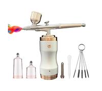 Mini Air Compressor Kit Air-Brush Paint Spray Gun Airbrush for Nail Art Tattoo Craft Cake Precise Control(B1)