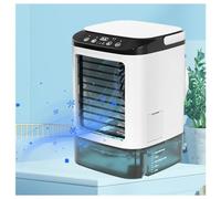 Mini Air Conditioner, 900ml Water Tank,with Ice Box,3 in1 Home Aircon 3 Wind Speeds,Cooling Mist,7 LED Lights Cheap Aircon for Home Office Travel
