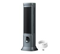 Mini Air Conditioner Fan - Portable USB Cooler for Bedroom, Car, | Personal AC Unit with 3-Speed Settings, Automatic Oscillation, Small Air Cooler for Women and