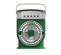 Mini Air Conditioner, Portable Silent 4 in 1, Water Mist Fan, Non-Drain Mobile Air Conditioner, Rechargeable Air Conditioner Air Conditioner Humidifier Type-C with Timer (Purple) (Green)
