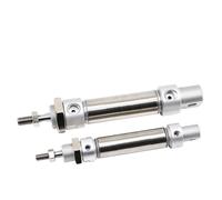 Mini Air Cylinder 25MM Bore 10-100-300mm Stroke Double Action Round Cylinders MA25x50S -CM Round-end Type 1Pcs(MA25X80S)