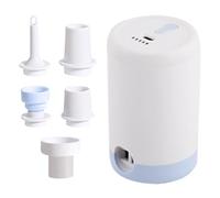 Mini Air Pump, Pool Floats Inflator, 4.17x2.52 Inches High-Efficiency Compact Motor, Deflate Function, Multiple Nozzle Attachments, Electric Air Pumps for Bike Raft Balls Clothes Kayak Travel