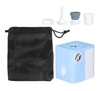 Mini Air Pump Portable Inflator, Battery Powered, Compact and Lightweight - High Flow Rate 300L / MIN, Durable ABS Material, Perfect for Air Mattress and Yoga Ball