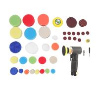 Mini Air Sander Eccentric Pneumatic Grinder, Pneumatic Orbital Sander with 16000 RPM, Lightweight Aluminum Body for Woodworking Metal Polishing Auto Detailing Furniture