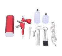 Mini Airbrush Kit with Automatic Start and Stop Function - 25 to 30 PSI Handheld Rechargeable Gun for Crafts Painting and Makeup - 1500mAh Lithium Battery - Cordless Design