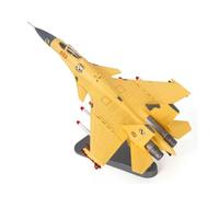 Mini Aircraft Model 1：100 For Navy Army China J15 J-15 Fighting Falcon Airplane Model Display Collection Planes Kits(Yellow)