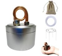 Mini Alcohol Stove, High-Power Portable Mini Outdoor Spirit Burner & Alcohol Stove, Lightweight Backpacking Stove with Stand for Boiling Water, Outdoor Camping Hiking & Emergency (Gray)