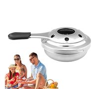 Mini Alcohol Stove - Portable Alcohol Stove, Stainless Steel with Anti-Scald Handle, Camping Alcohol Stove, Mini Cheese and Chocolate Fondue | Da Campeg