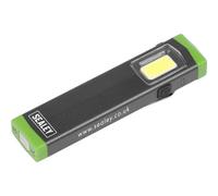 Mini Aluminium Hand Torch - 3W Cob Led - Rechargeable - 2 Brightness Settings