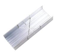 Mini Aluminium Mitre Box for Hand Saw 5.3" Precision 3 Angle Cut 45 90 135 Degree Ideal for Wood, Plastic, Soft Metal, DIY and Hobby Projects