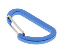 Mini Aluminum Alloy Carabiner Outdoor D Shape Quickdraw Frosted sky blue, 4 x 2.44 cm