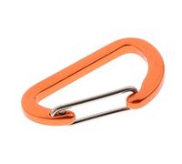 Mini Aluminum Alloy Carabiner Outdoor D Shape Quickdraw Sandblasted orange, 4 x 2.44 cm