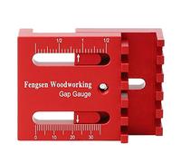 Mini Aluminum Alloy Depth Measuring Gauge, Woodworking Ruler with Design, Red - Precise Slide Rule Tools, Durable Construction for Woodworker Enthusiasts