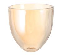 Mini Amber Glass Lamp Shade, Bell Shaped 3/8 Inch Fitter | Replacement for Table Lamp and Wall Sconce, Golden Finish, Bedroom Use, Diffuses Harsh Light, Easy to Clean