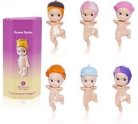 Mini Angel Anime Figures Doll Blind Box, Backpack Pendant Keychain, Generation Seated Action Doll Decoration Ornament, Collectible Blind Box with Hanging rope
