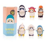 Mini Angel Hippers Labu Lying Down Angel Anime Figures Toys Mini Figure Limited Edition,Cute Collectors Figure,1PCS Sealed Blind Box (Marine Animal Series)
