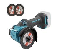 Mini Angle Grinder Compatible with Makita18V, Brushless Cordless Cut Off Tool 20000RPM 75mm Small Angle Tool with 2PCS Discs, LED Light for Cutting Polishing Grinding