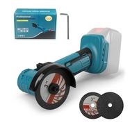 Mini Angle Grinder for Makita, 800W 19000RPM Brushless Cordless Angle Grinder Polishing Machine with 2PCS 3" Grinding Disc for Cutting Polishing Sharpening Wood Stone Steel