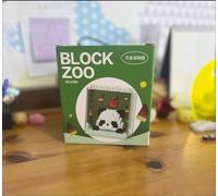 Mini Animal BOX Panda Building Set - 300 PCS Cute Animal Brick Kit in Display Case | Micro Drill Zoo Series Blocks | DIY Panda Toy Gift for Kids & Adults | Desktop Decor