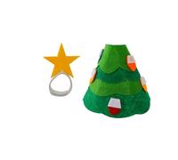 Mini Animal Outfit, 18 cm Christmas Desk Figure Costume Accessories, Lightweight Velvet Outfit Decoration for Office, Fireplace, Books, Home, Fireplace, Office