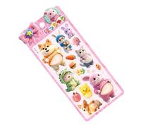Mini animal stickers, cute silicone craft stickers, small 3D cartoon stickers, for water cups, walls, guitars, suitcases, travel luggage, notebook, envelopes, glasses, tablet planner, diaries
