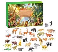 Mini Animal Toys 24-piece Tiny Educational Playset Jungle Party Favors