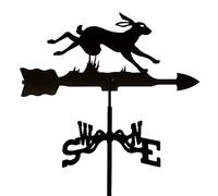Mini Animal Weathervane,Decorative Wind Vane Weather Vane Garden Mount Yard Stake,Stainless Steel Wind Direction Indicator Farm Scene Measuring Tool