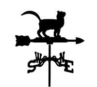 Mini Animal Weathervane, Decorative Wind Vane Weather Vane Garden Mount Yard Stake, Stainless Steel Wind Direction Indicator Farm Scene Measuring Tool