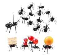 Mini Ant Fruit Fork Bento Accessories Watermelon Plastic Fruit Pick Kids Snack Cake Tableware Dessert Party Decor Pack of 12