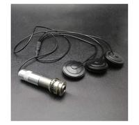 Mini Appearance Universal Pickup 3 Head Piezo Transducer For Acoustic Guitar Ukulele Mandolin Banjo Black Acoustic Guitar Pickups Parts(With cover)