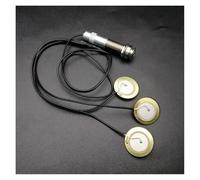 Mini Appearance Universal Pickup 3 Head Piezo Transducer For Acoustic Guitar Ukulele Mandolin Banjo Black Acoustic Guitar Pickups Parts(No cover)
