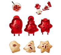 Mini Apple Pie Molds, 9 Pcs Holiday Mini Pie Mold, Hand Pie Press Mold Maker for Baking, Party Potluck Hand Pie Molds, Pumpkin Cookie Cutters, for Festivals and Parties (3pcs-C)