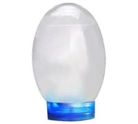 Mini Aquarium Desktop Closed Clear Biosphere Ecosystem with LED Light & Branches & Shells Plastic Battery Powered Small Fish Tank for Home Office, Biosphere Ecosystem
