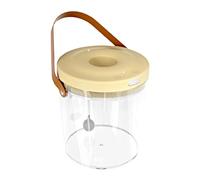 Mini Aquarium - Portable Fish Tank, Clear Bowl With Light And 2000mAh Battery | Quiet Oxygen Circulation Aeration Container | Tabletop Fish Tank For Reptile Bait Fishing Kids Indoor Outdoor Decore