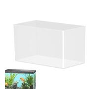 Mini Aquarium Tiny Fish Tank | Extra Clear Frameless Aquarium Compact Terrarium for Shrimp, Crab, Betta, Dwarf Fish, Small Aquatic Pets, Habitat Tem