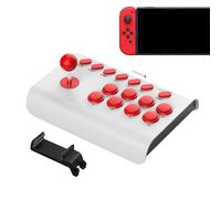 Mini Arcade Fight Stick Universal Portable Nostalgic | Arcade Game Fighting Joystick with Turbo/Macro Functions for Most Retro Game Consoles