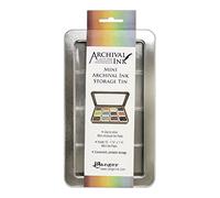 Ranger Archival Mini Ink Storage Tin, Metal, Grey