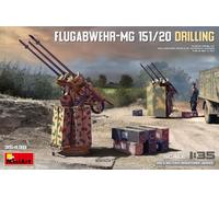 Mini Art 1/35 WW.II German Army 0.8 inch (2 cm) 3 Consecutive Anti-Aircraft Gun 151/20 Drilling