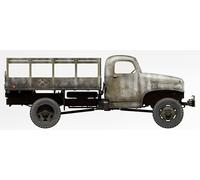 Mini-Art 1/35 WW.II Soviet Army 1.5t 4x4 G7107 Cargo Truck Wooden Bed with 2 Figures MA35386