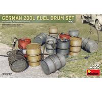 MiniArt Model Kit 1:35 German 200L Fuel Drums Set WWII MA35597