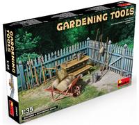 MiniArt 35641 1:35 Garden Tool Set - Faithful Replica, Model Building, Plastic Kit, Crafts, Hobby, Gluing, Model Kit, Assembly, Unpainted, Moulded Colour